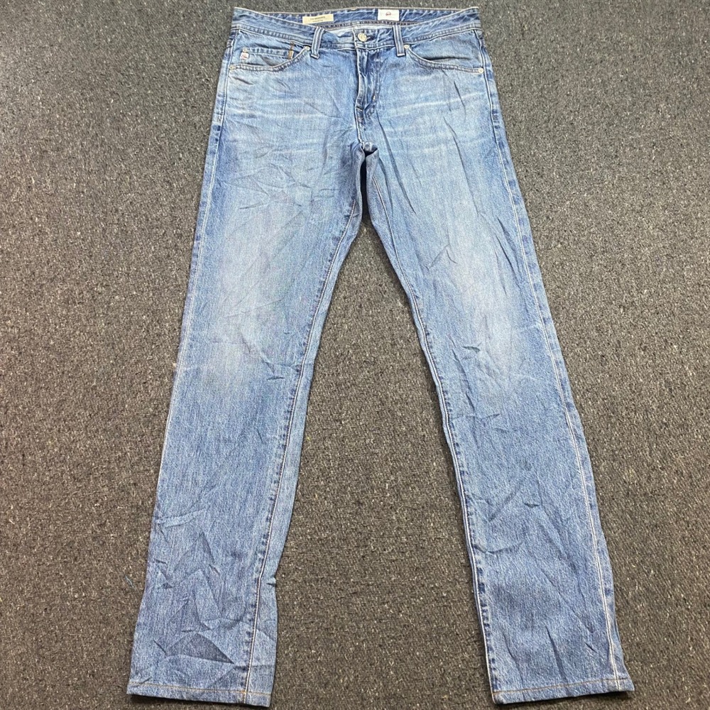AG Adriano Goldschmied Graduate Tailored Leg Sz 32 Mens Blue Denim Casual Jeans